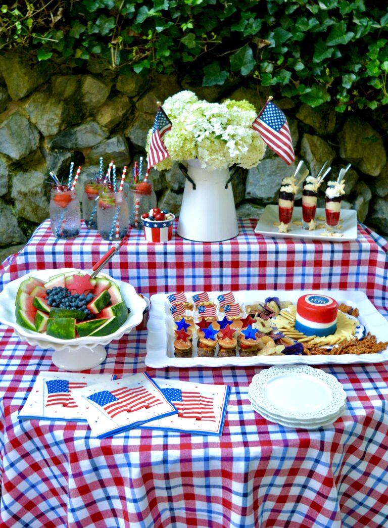 How to make 4th of July Charcuterie Snack Board lizbushong.com