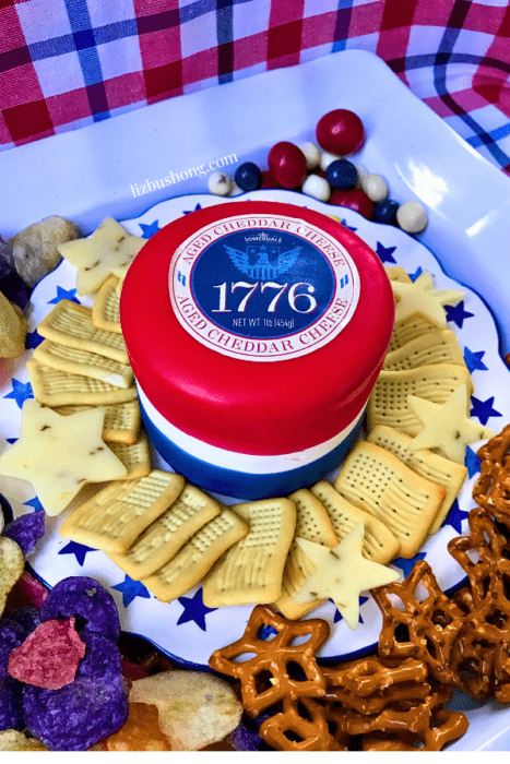 250th Celebration 4th of July charcuterie board/table lizbushong.com